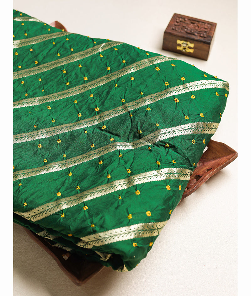 CRUSHED PURE BANARASI SILK FABRIC