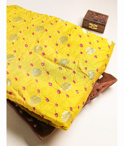 CRUSHED PURE BANARASI SILK FABRIC