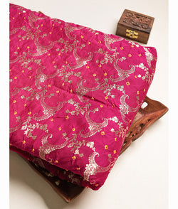 CRUSHED PURE BANARASI SILK FABRIC