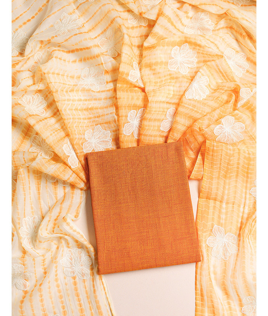 COTTON WITH LINEN EMBROIDERY DUPATTA