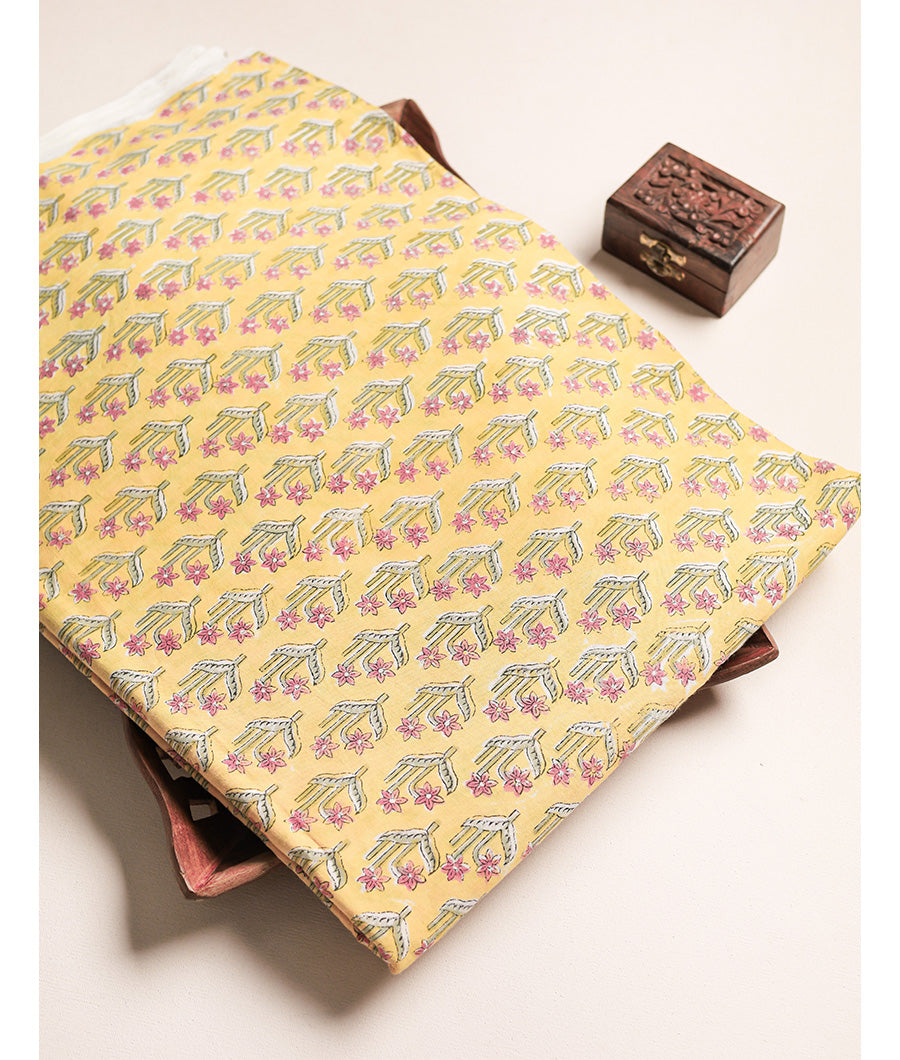 Cotton Handblock Printed Fabric