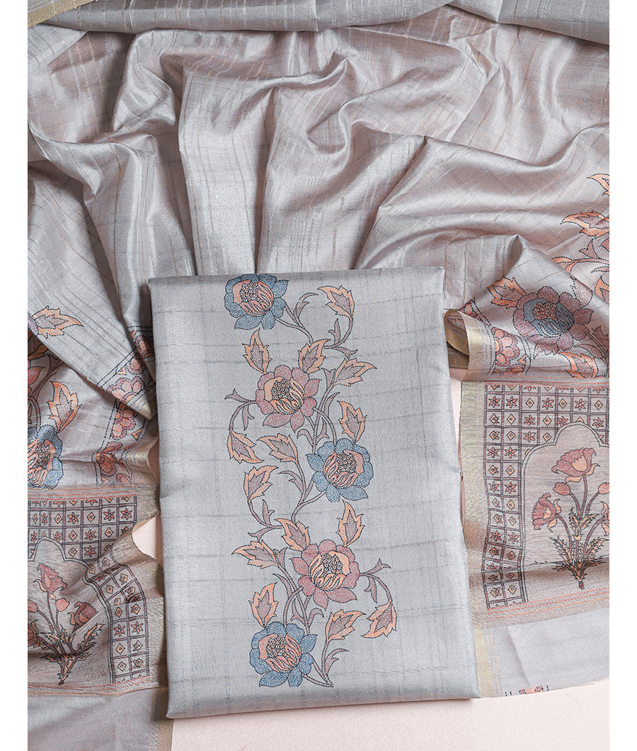 SEMI TUSSAR 2 PIECE SUIT SET