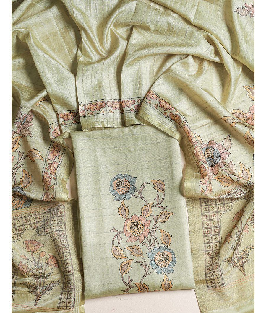 SEMI TUSSAR 2 PIECE SUIT SET
