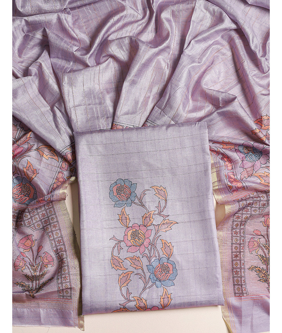 SEMI TUSSAR 2 PIECE SUIT SET