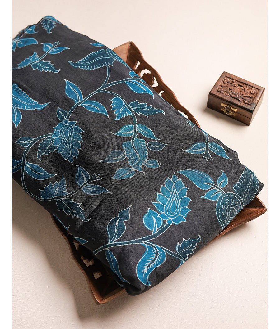 PURE DOLA SILK KALAMKARI FABRIC