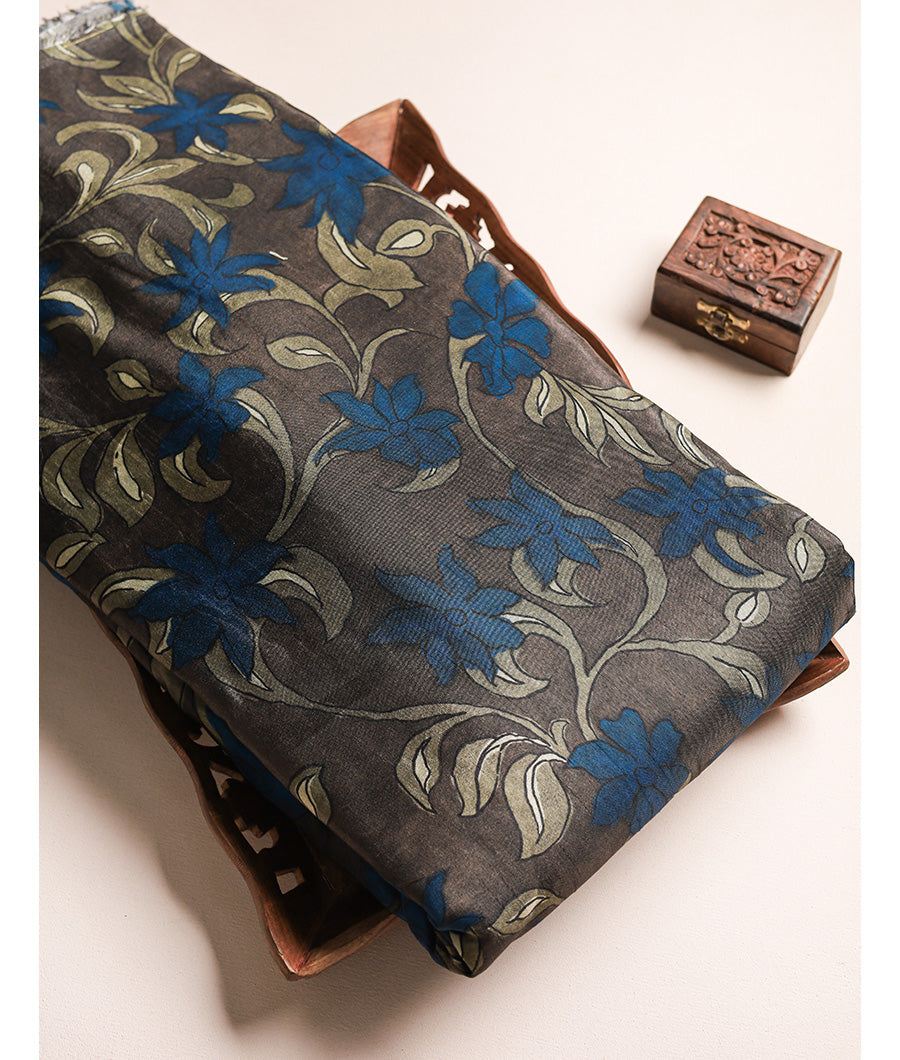 PURE DOLA SILK KALAMKARI FABRIC