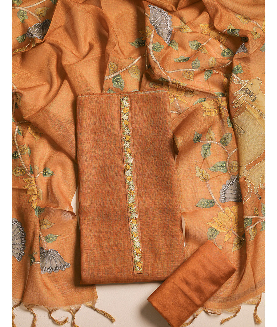 CHANDERI TISSUE SUIT SET