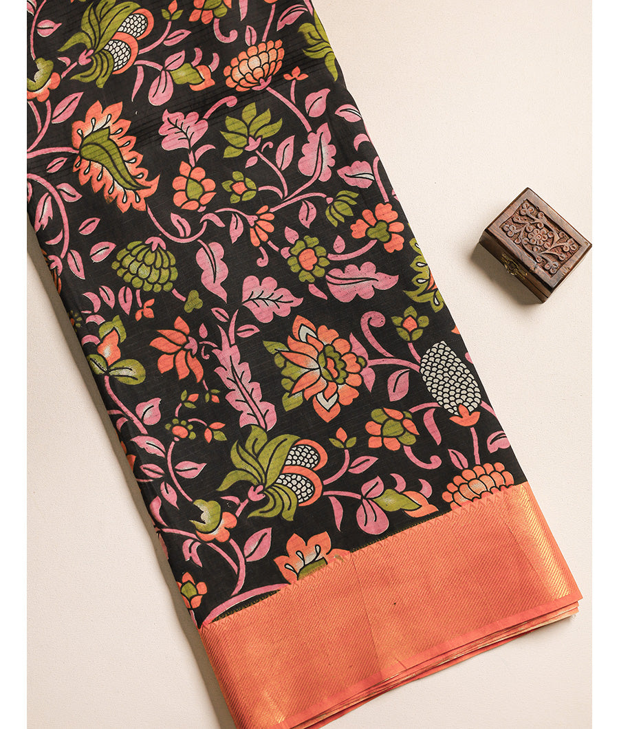 KALAMKARI ASSAM SILK FABRIC