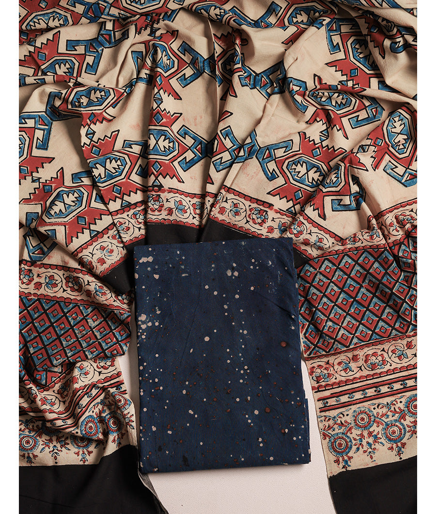 COTTON AJRAKH SUIT SET