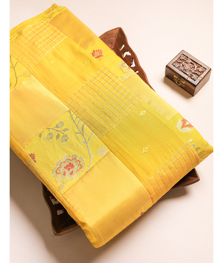 PURE BANARSI SILK PATCH WORK