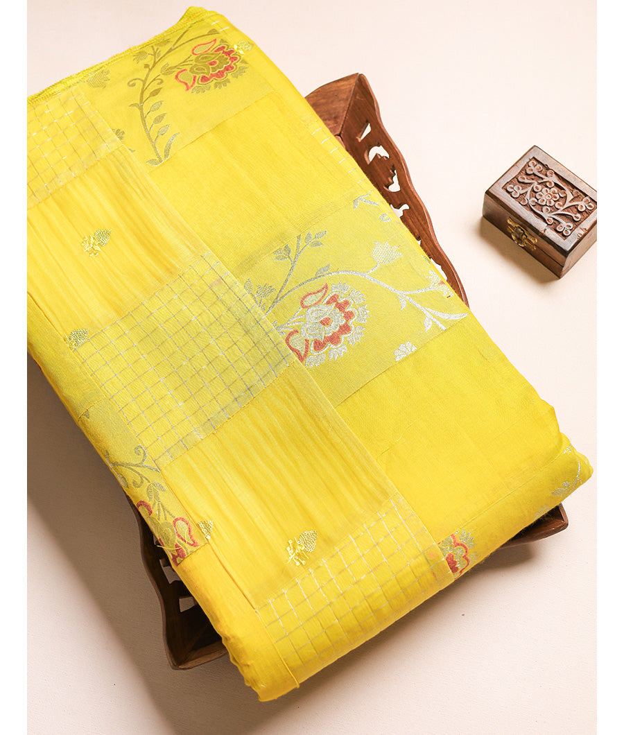 PURE BANARSI SILK PATCH WORK