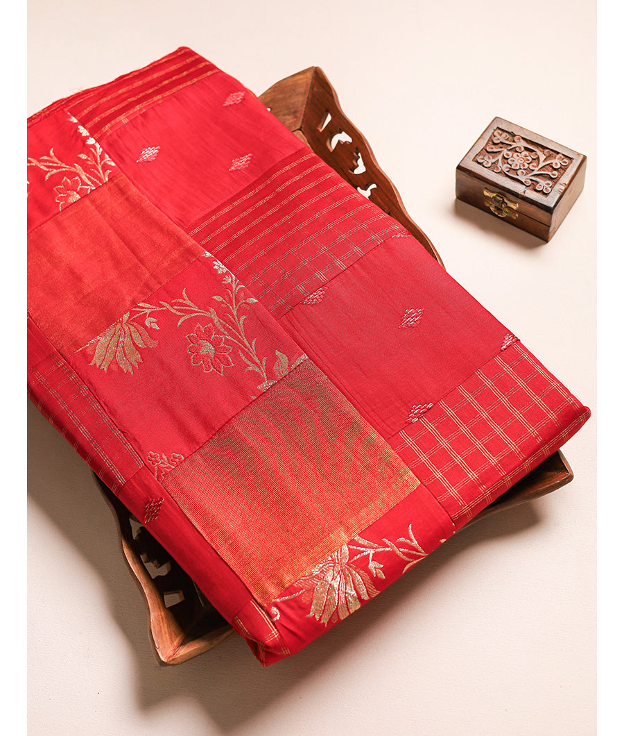 PURE BANARSI SILK PATCH WORK