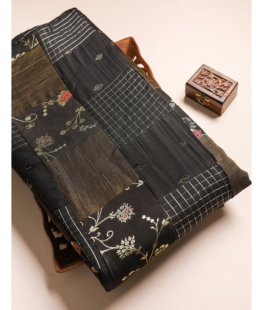 PURE BANARSI SILK PATCH WORK