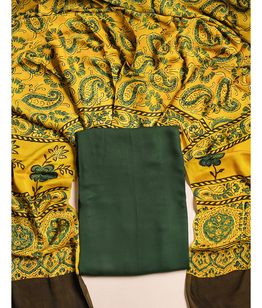 Modal Silk with Ajrakh Modal Silk Dupatta