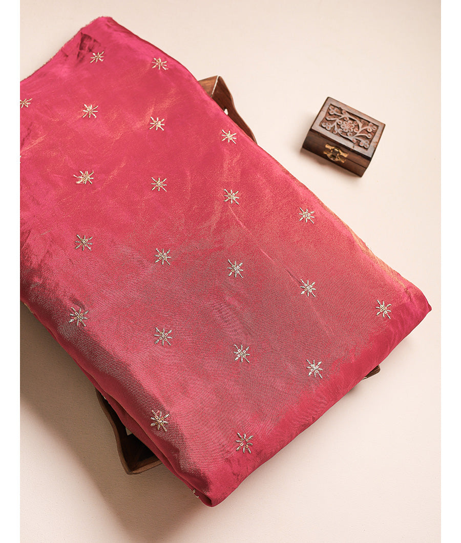 TISSUE EMBROIDERED FABRIC