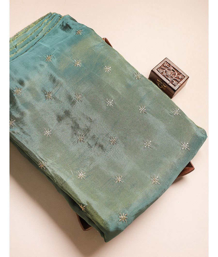 TISSUE EMBROIDERED FABRIC