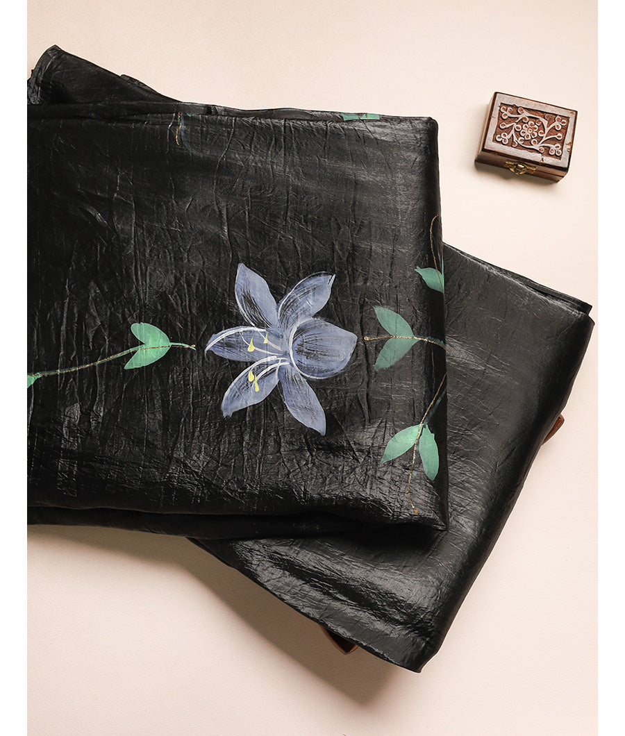 Silk Brush painted fabric