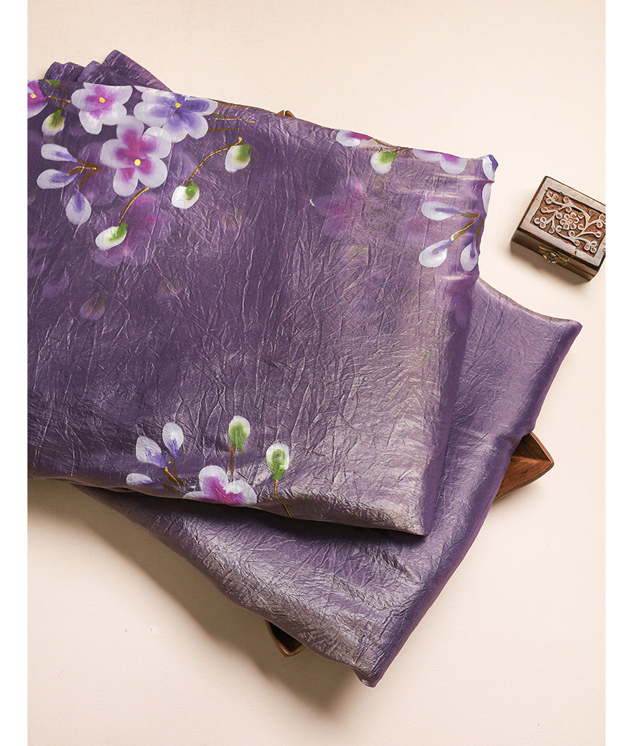 Silk Brush painted fabric