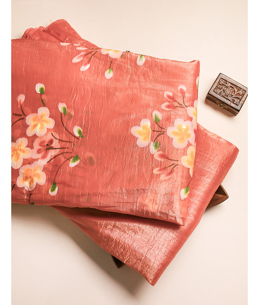 Silk Brush painted fabric