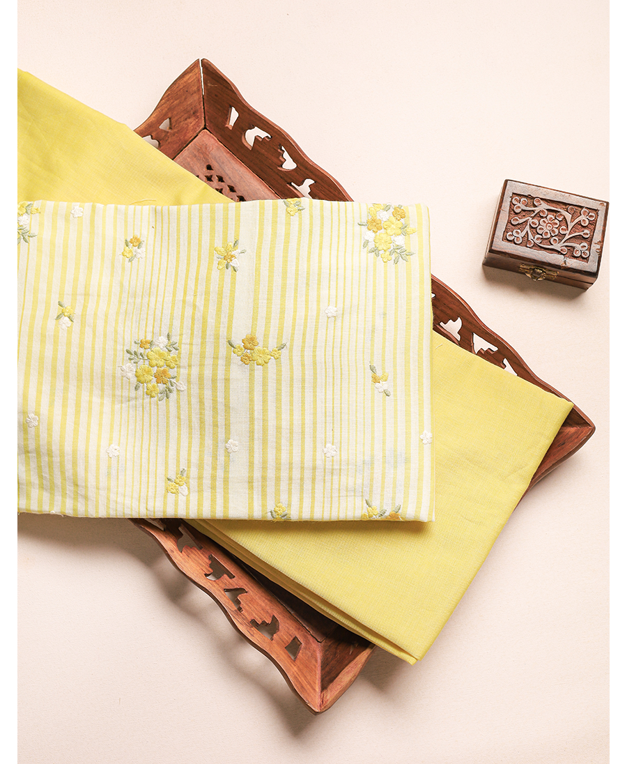 PURE MUL COTTON EMBROIDERED MIX & MATCH