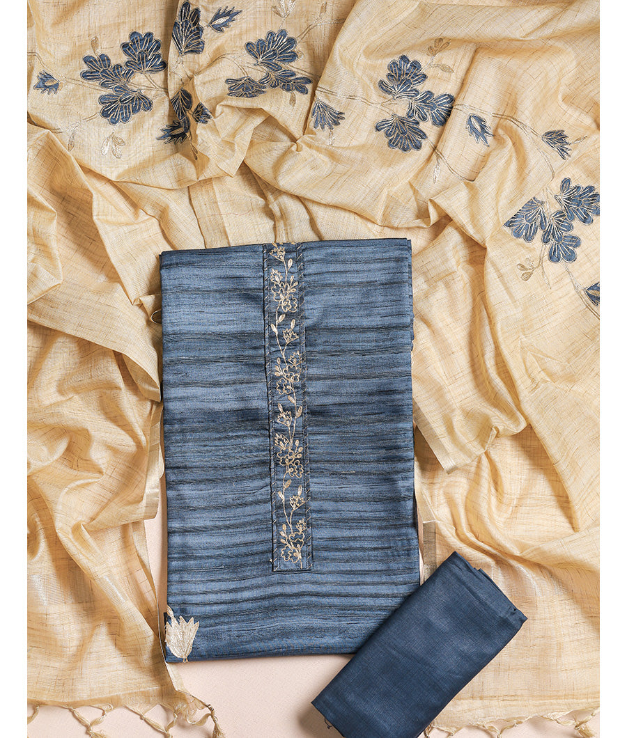 BANARASI SILK TISSUE SUIT SET