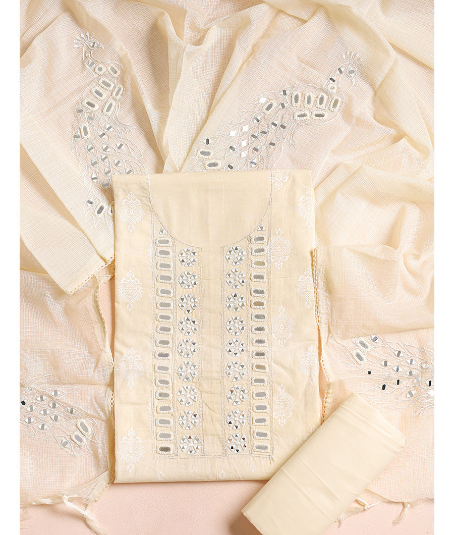 PURE TISSUE EMBROIDERED  SUIT SET