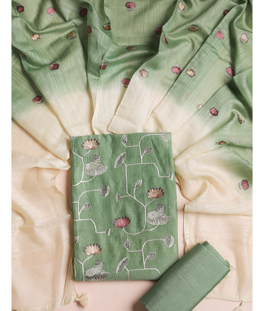 Pichwai malai  chanderi embroidery set