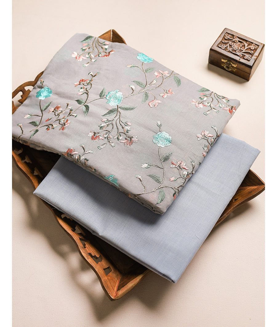 MUL CHANDERI WITH COTTON MUL MIX & MATCH