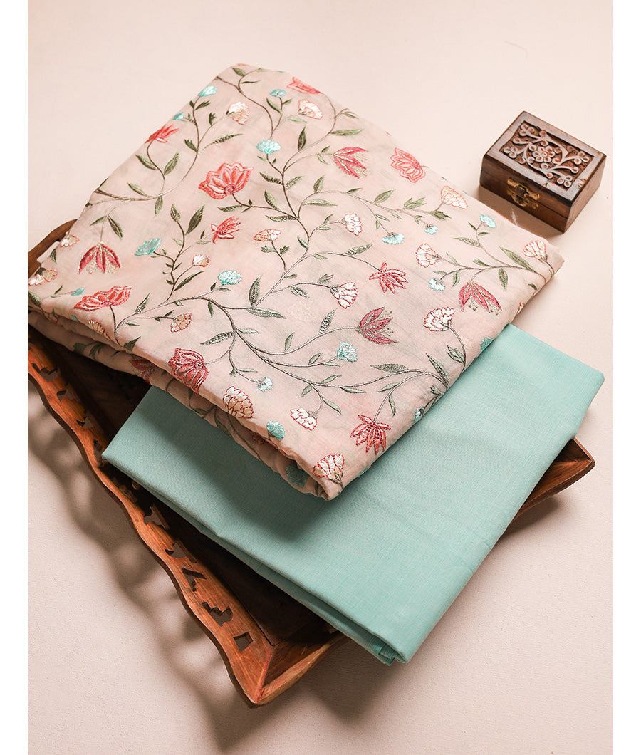 MUL CHANDERI WITH COTTON MUL MIX & MATCH