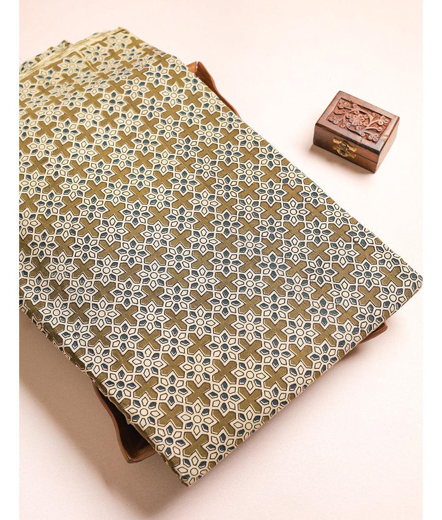 COTTON HANDBLOCK KALAMKARI FABRIC