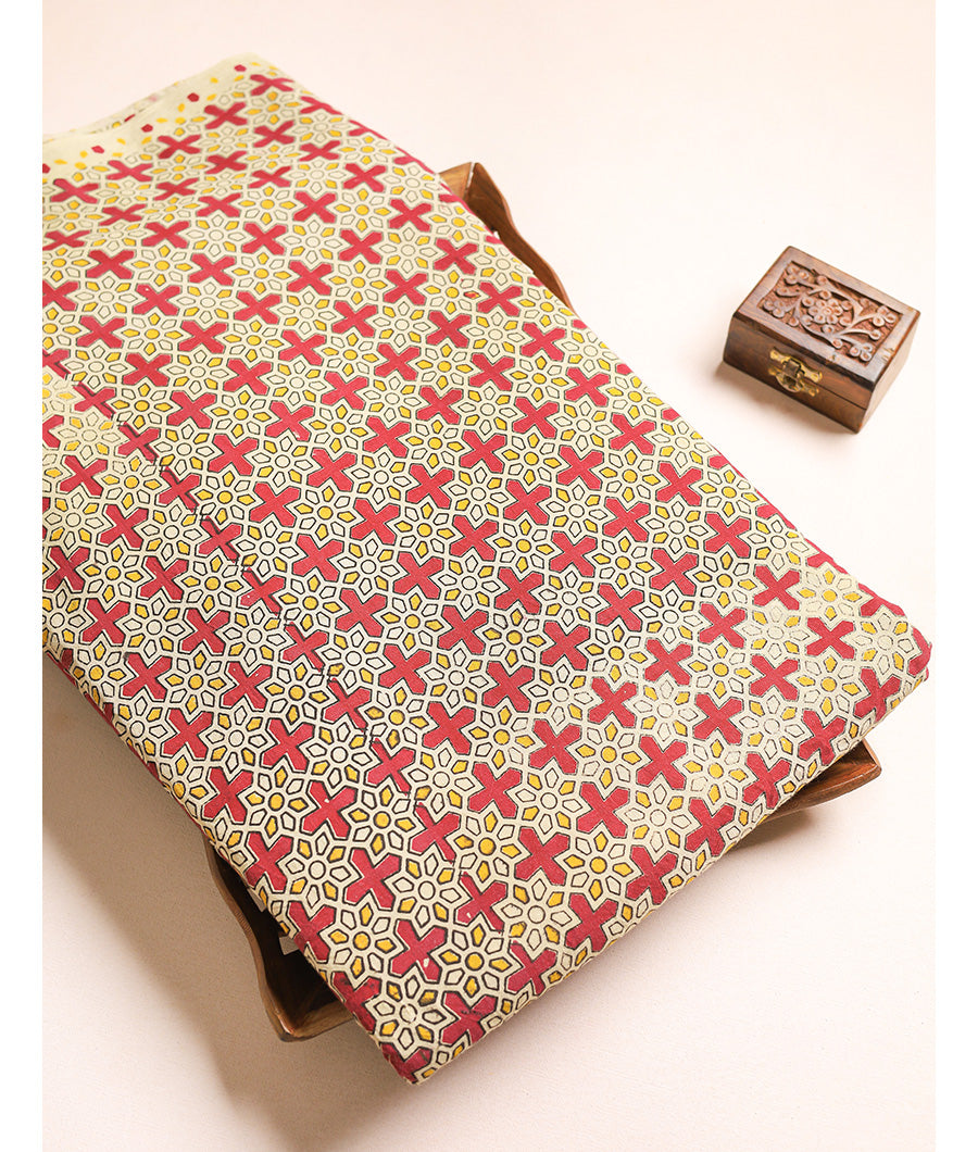 COTTON HANDBLOCK KALAMKARI FABRIC