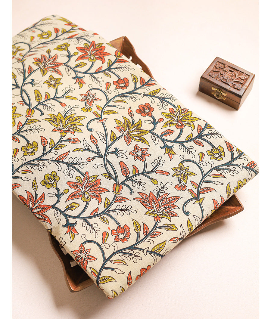 COTTON HANDBLOCK KALAMKARI FABRIC