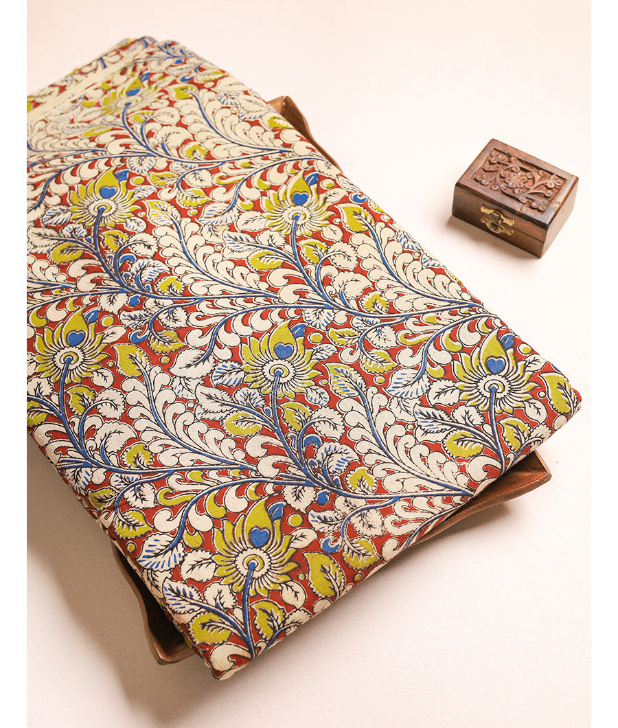 COTTON HANDBLOCK KALAMKARI FABRIC