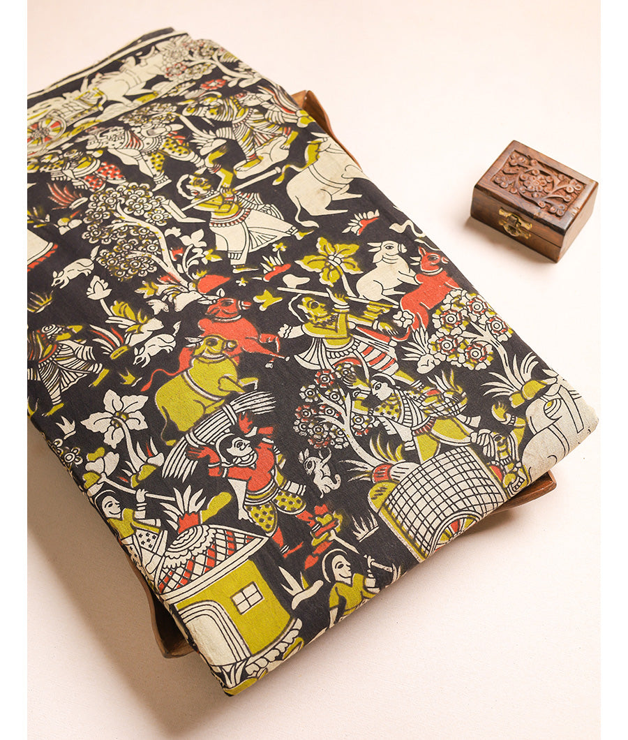 COTTON HANDBLOCK KALAMKARI FABRIC