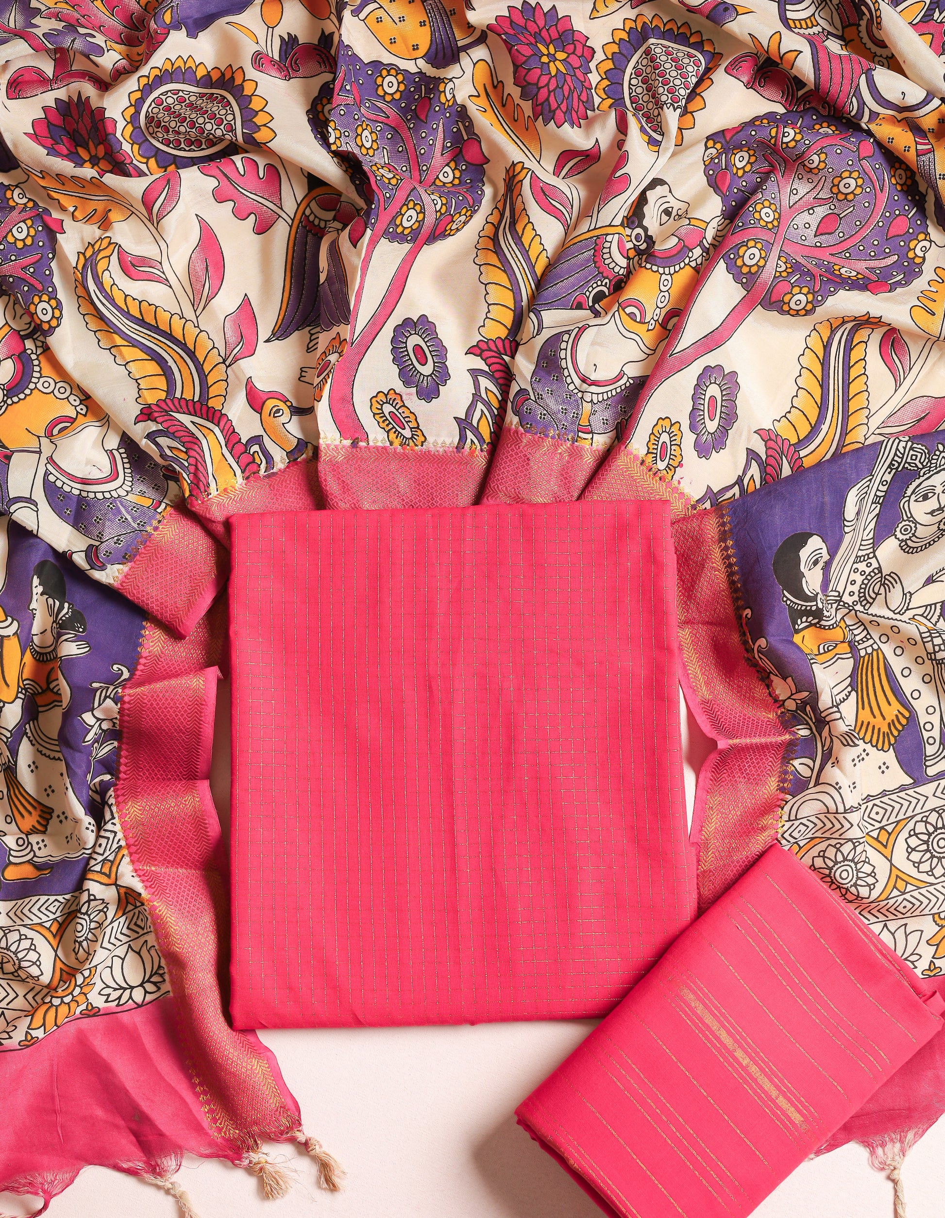 COTTON LUREX SUIT SET