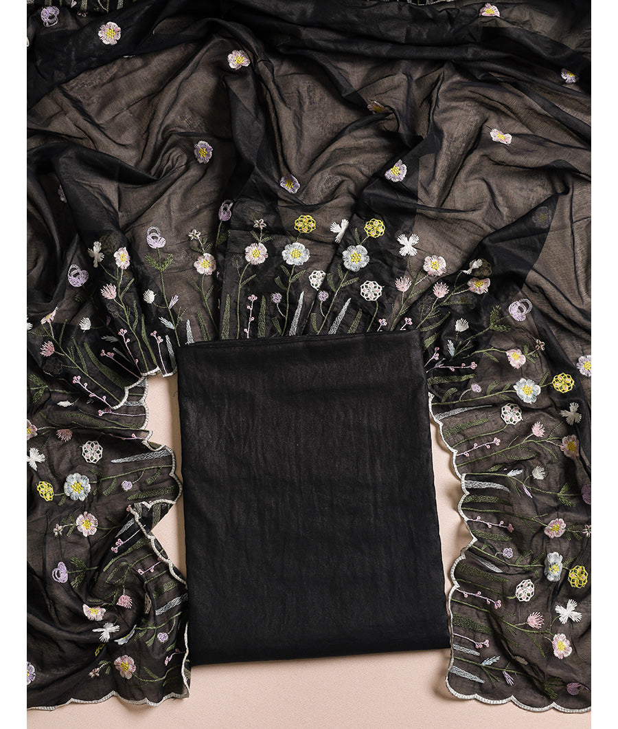 MALAI CHANDERI SUIT SET