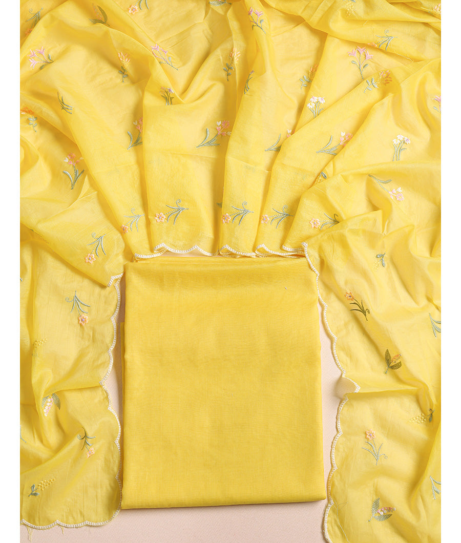 MALAI CHANDERI SUIT SET