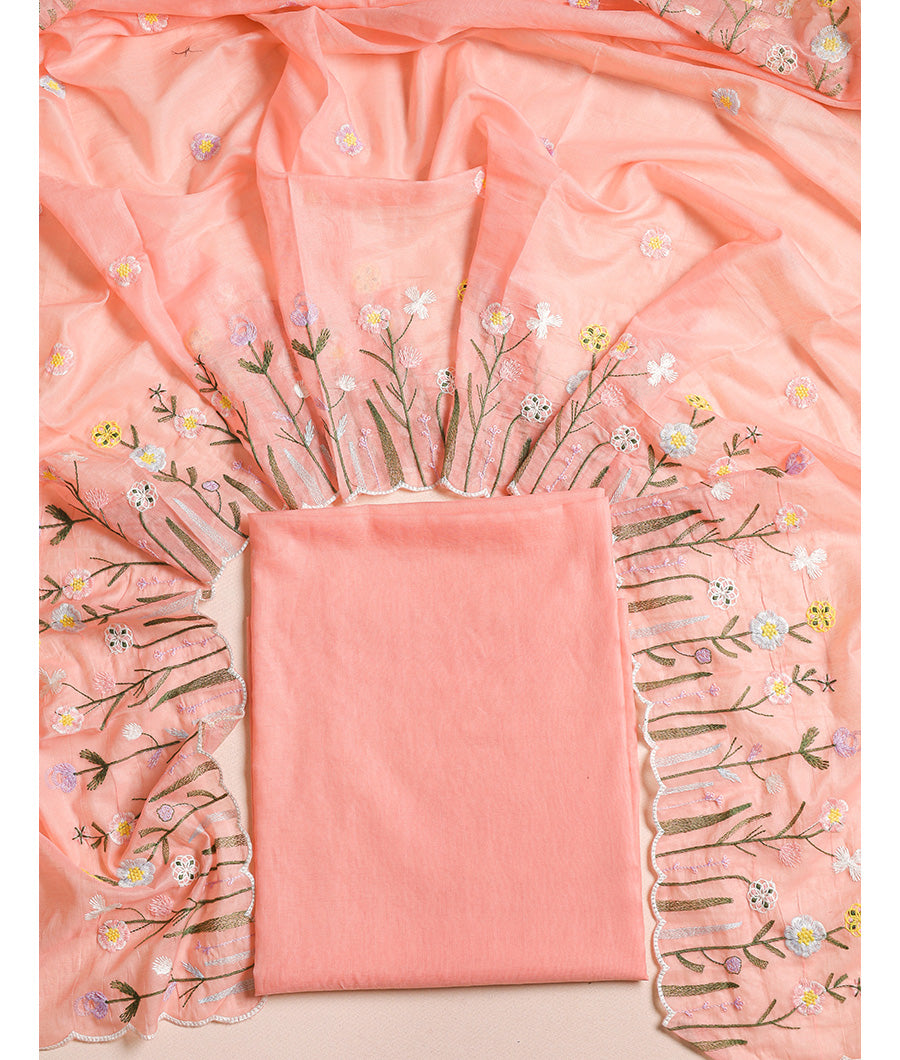 MALAI CHANDERI SUIT SET