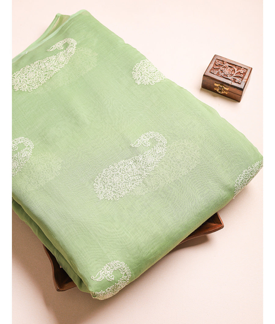 PURE MALAI CHANDERI FABRIC