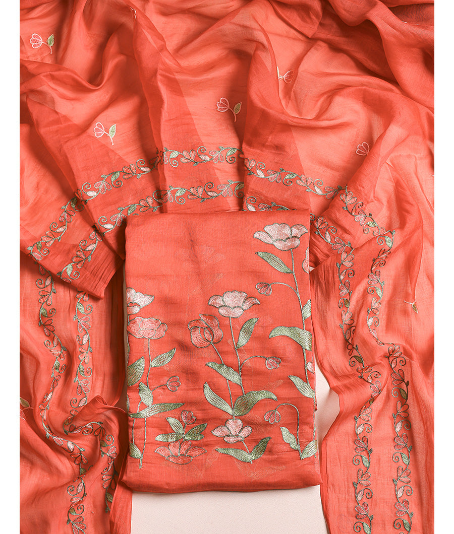 MUL CHANDERI SUIT SET