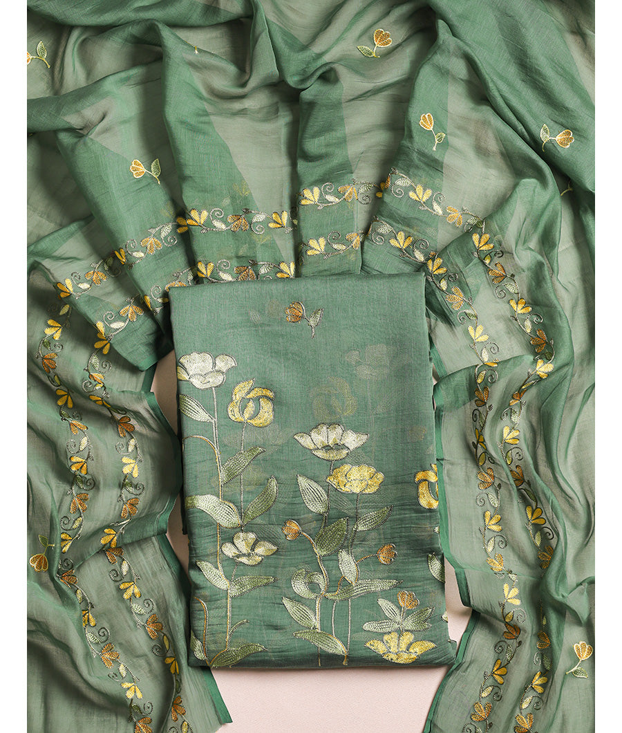 MUL CHANDERI SUIT SET