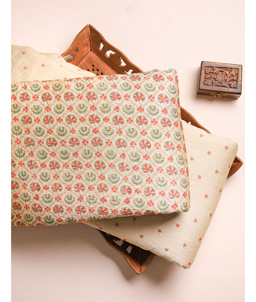 GULBAHAAR - PURE MOGRA CHANDERI SILK FABRICS