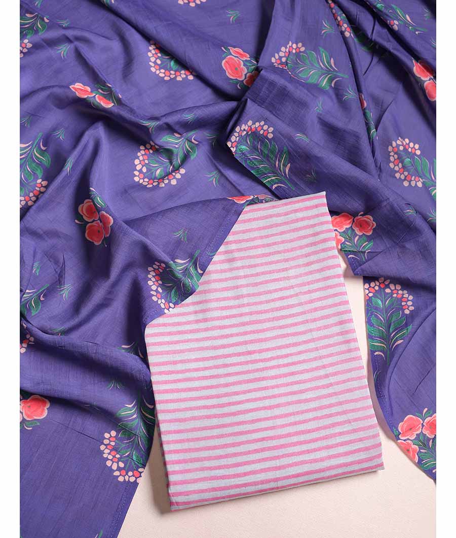 MALAI CHANDERI SUIT SET