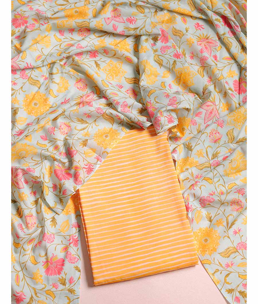 MALAI CHANDERI SUIT SET