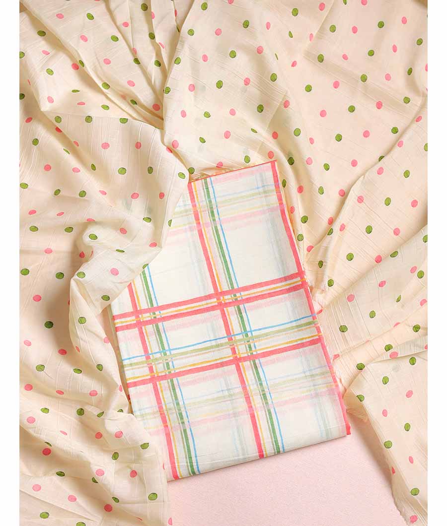 MALAI CHANDERI SUIT SET