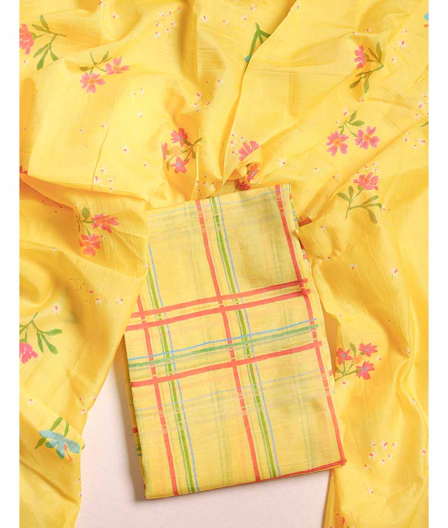 MALAI CHANDERI SUIT SET