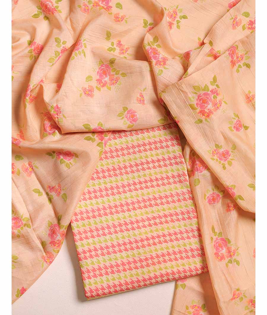 MALAI CHANDERI SUIT SET