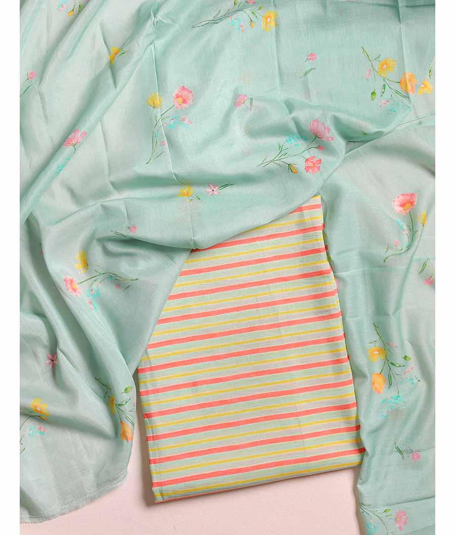 MALAI CHANDERI SUIT SET