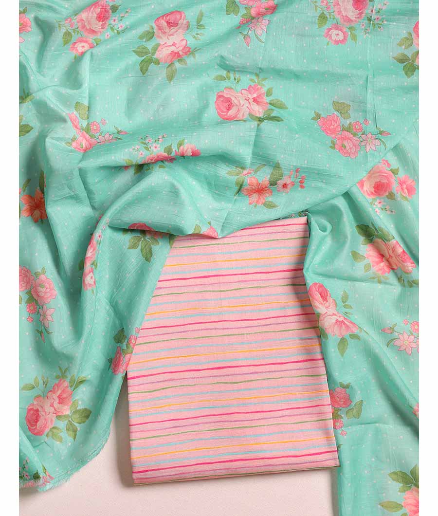 MALAI CHANDERI SUIT SET