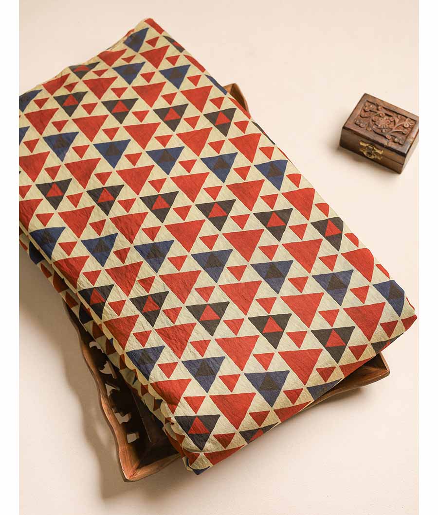 MOGRA CHANDERI SILK FABRIC